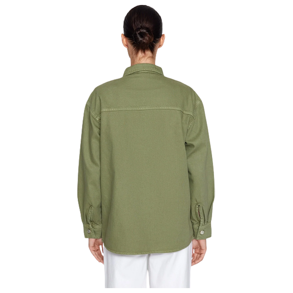 Trendyolmilla Women’s Denim Shirt Jacket - Khaki