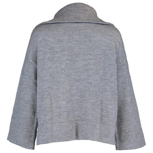 Trendyolmilla Women’s Wide Fit Soft Textured Basic Knitwear Sweater - Gray