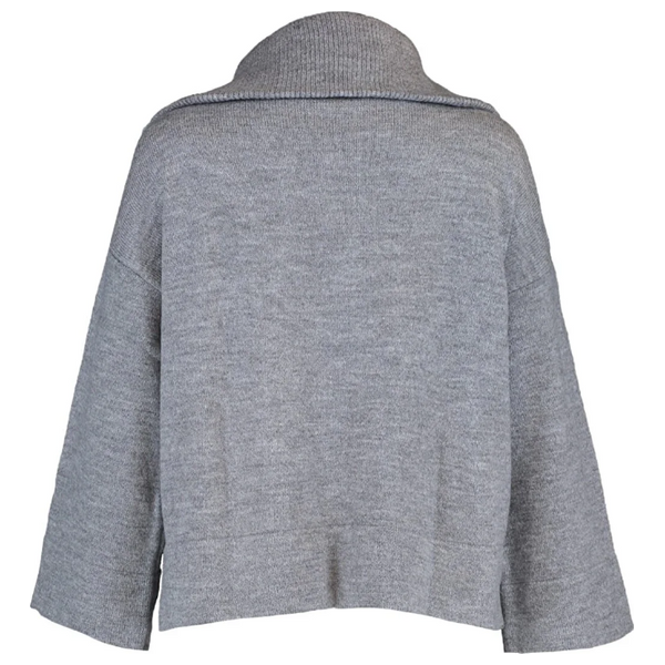 Trendyolmilla Women’s Wide Fit Soft Textured Basic Knitwear Sweater - Gray