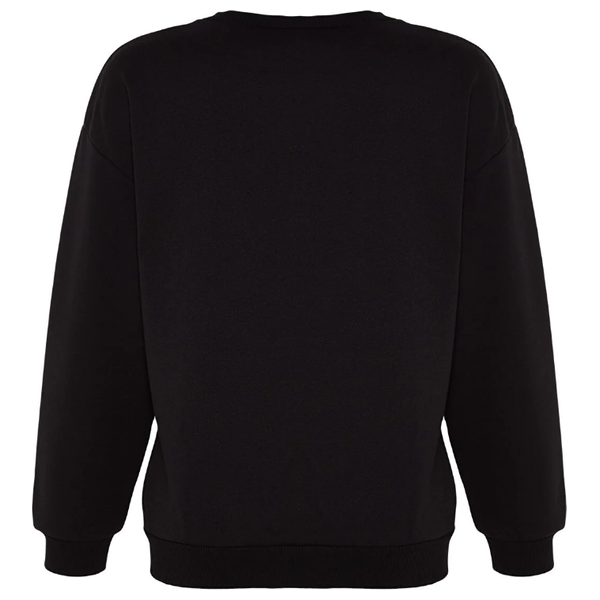 Trendyolmilla Women’s Thick Fleece Sweater - Black