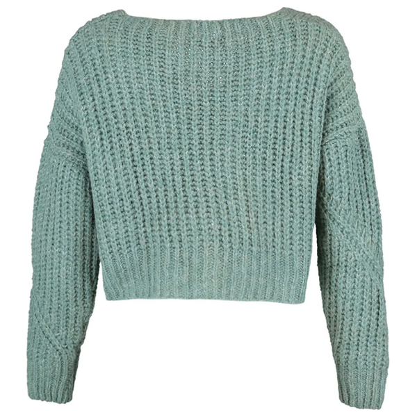 بلوزة نسائية بياقة ترينديول ميلا - اخضر