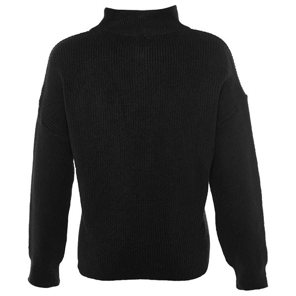 بلوزة نسائية مع سحاب ترينديول ميلا - اسود