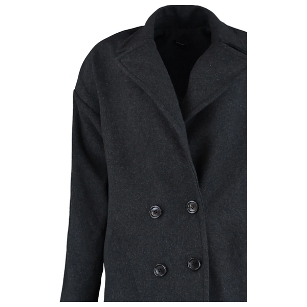 Trendyolmilla Women’s Wide Cut Long Coat - Black
