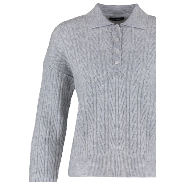 Trendyolmilla Women’s Wide Fit Soft Sweater - Gray