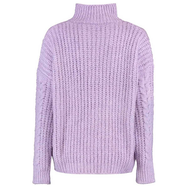 بلوزة نسائية قبة عالية ترينديول ميلا - بنفسجي