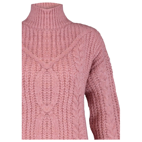 بلوزة نسائية قبة عالية ترينديول ميلا - وردي