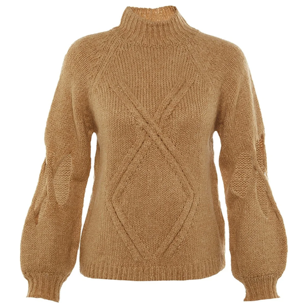 كنزة نسائي قبة عالية ترينديول ميلا - بيجي