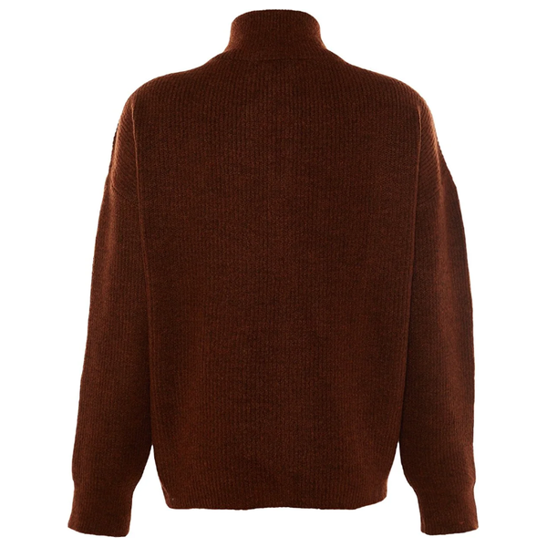 بلوزة نسائية مع سحاب ترينديول ميلا - بني