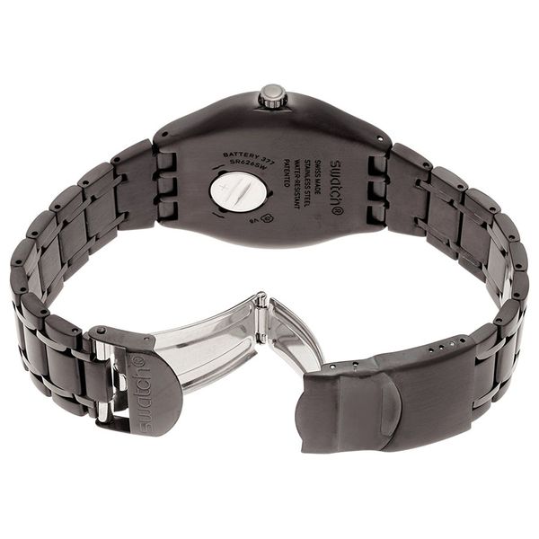  Swatch Watch YWM400G For Men - Analog Display, Stainless Steel Band - Gray 