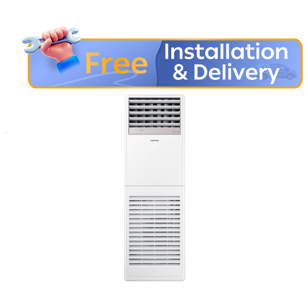 Samsung AC060TNPPEH/IQ - 5 Ton - Floor Standing Split - White - Inverter - Free Installation 