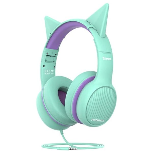  Promate Simba - Wired Headphone Over Ear - 1.2m - Green 