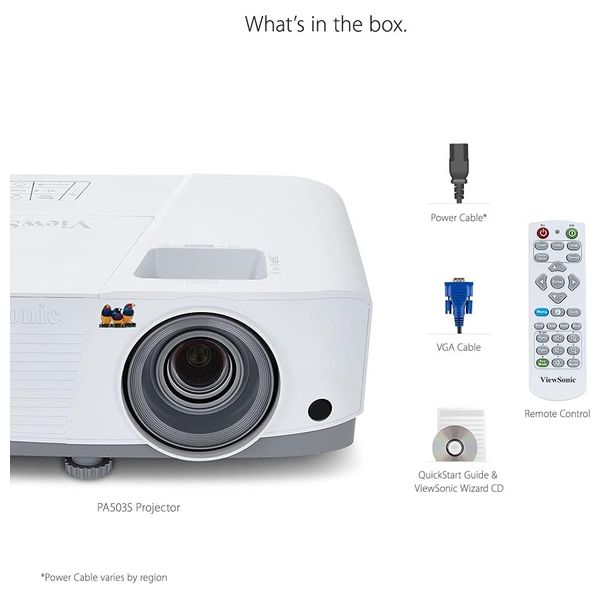  ViewSonic PA503S - Projector - White 