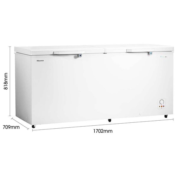 مجمدة افقية هايسنس - 24 قدم - FC-65DD4SA - ابيض