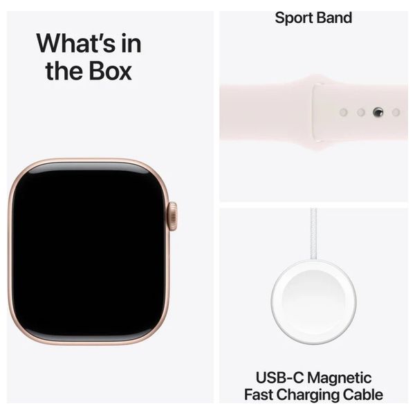  Apple Watch Series 10 - 46 mm - Aluminium Cas with Sport Band - M/L 