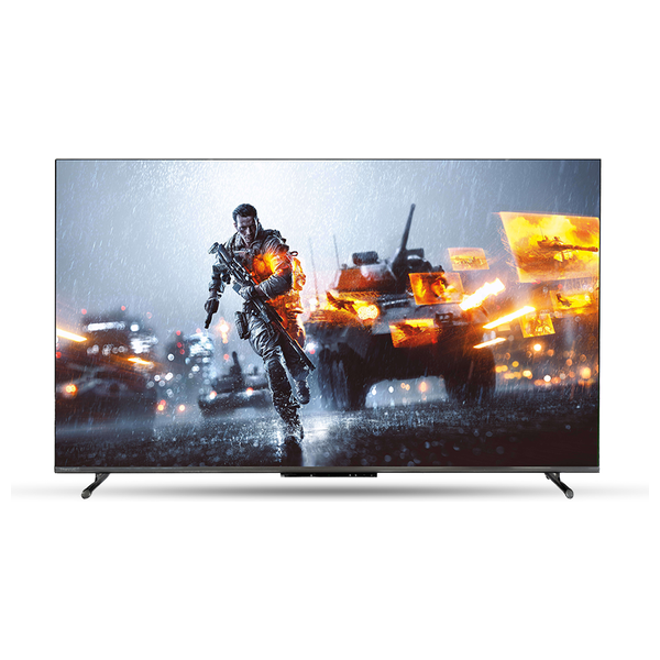  شاشة ذا فيو 55-انج فئة 55VEG602 - جوجل تي في - 144 هيرتز - 4K - QLED - اصدار 2025 - ساوندبار مدمج - مخصص للألعاب 
