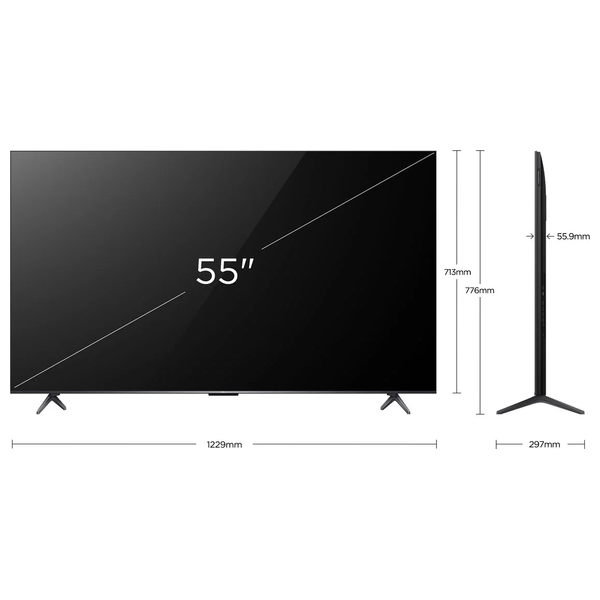  شاشة تي سي ال 55-انج فئة C6K - سمارت - 4K - QD-Mini LED - إصدار 2025 - 240 هيرتز 