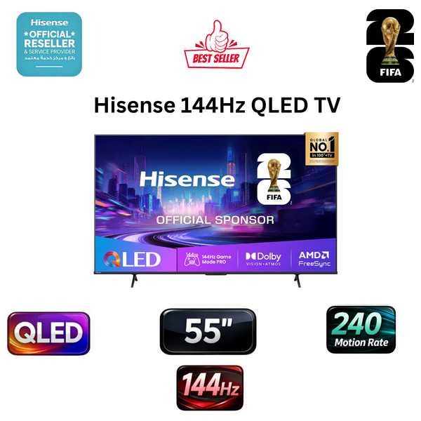  Hisense 55-Inch 55Q71Q Series - Smart - 4K - QLED - 144Hz - 2026 Model 