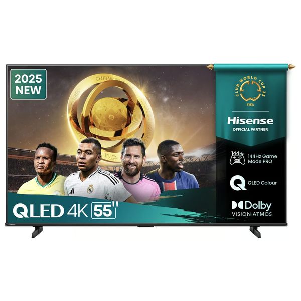  Hisense 55-Inch 55Q7Q Series - Smart - 4K - QLED - 144Hz - 2025 Model 