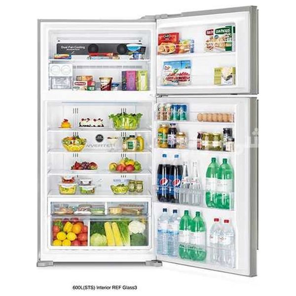 Hitachi R-V820PUQ1 - 24ft - Conventional Refrigerator - Silver