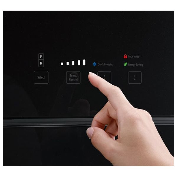  Hitachi R-VG760PUQ7-1 GPW - 23ft - Conventional Refrigerator - Glass Black 