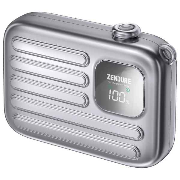  شاحن محمول لاسلكي زيندور - Supermini Go - 10000mah - سلفر 