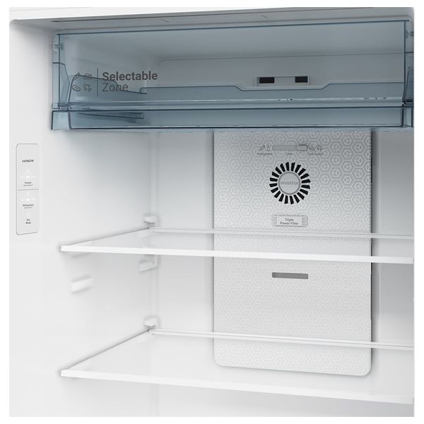  Hitachi HRTN6408SUIQ - Conventional Refrigerator - Inverter  - 374L - 13 ft - Black 