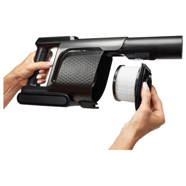  مكنسة محمولة هايسنس قوة شفط 120 واط - بطارية تدوم حتى 60 دقيقة - رمادي 