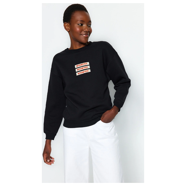 بلوزة نسائية فليس ترينديول ميلا - اسود