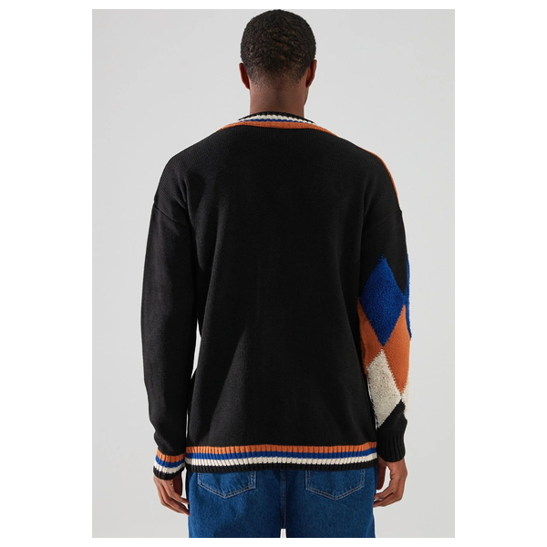 سترة ترينديول مان الرجالية ذات مقاس واسع - اسود