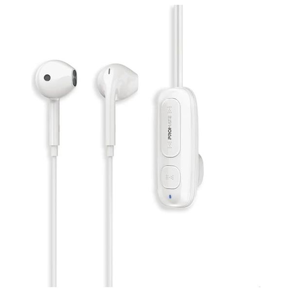  Promate LATCH - Bluetooth Headphone In Ear - Bluetooth 5.3 - 90 mAh - White 