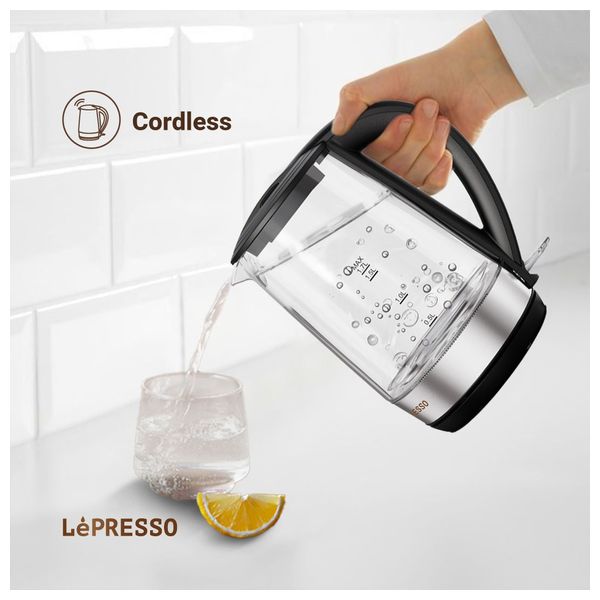  Lepresso 360-Transparent - Kettle - 1.7L - 2200Watt - Transparent 