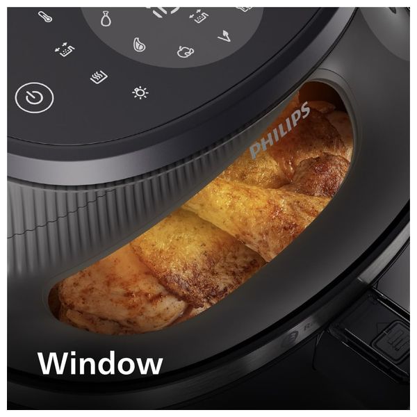 Philips NA332/09 - Air Fryer RapidAir Plus, 16-in-1 Cooking Functions - Black