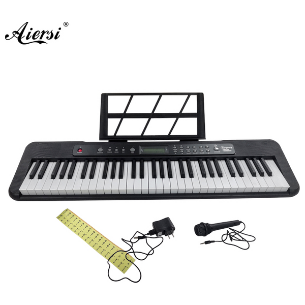  Aiersi A828 - Digital Piano Keyboard, 61 Key - Black 