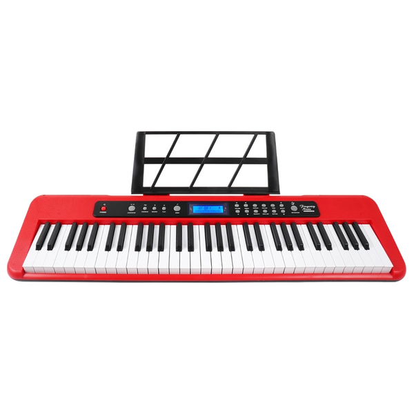  Aiersi A828R - Digital Piano Keyboard, 61 Key - Red 