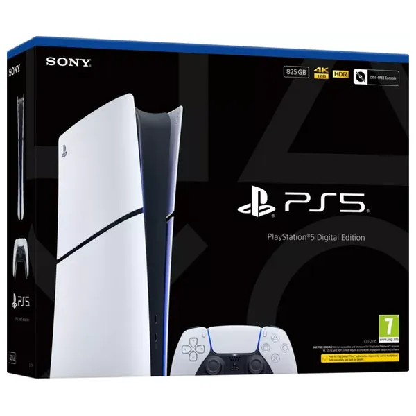 سوني بلاي ستيشن 5 سلم النسخة الرقمية - 1 تيرابايت - اوربي - ابيض 