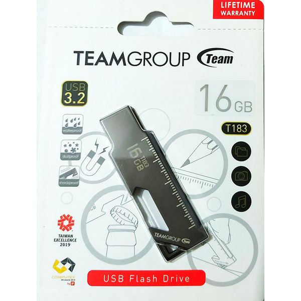  Team Group TT183316GF01 USB 3.2 - 16GB - USB Flash Drive - Black 