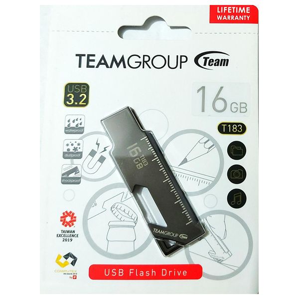  Team Group TT183316GF01 USB 3.2 - 16GB - USB Flash Drive - Black 