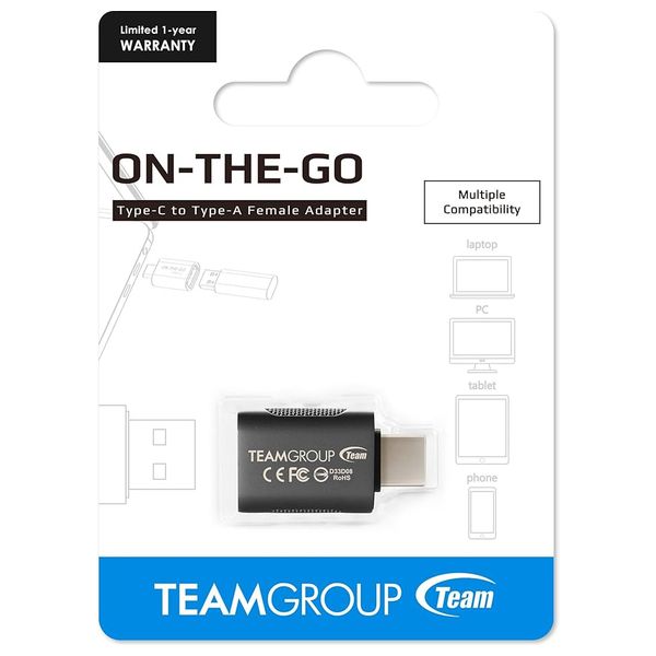 محول يو اس بي سي الى يو اس بي اي من تيم كروب - TWG05B01 - اسود