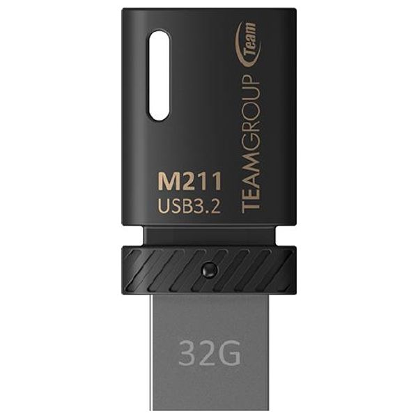  فلاش ميموري تيم كروب TM211332GB01 USB-C 3.2 - اسود - 32كيكابايت 