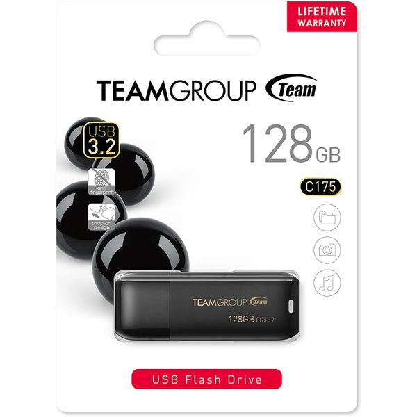  Team Group TC1753128GB01 - 128GB - USB Flash Drive - Black 