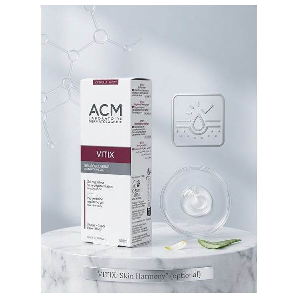  ACM Vitix Regulating Gel - helps support repigmentation and care for vitiligo-affected areas, 50 ml 