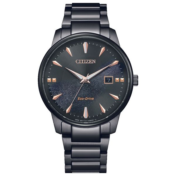  Citizen Watch BM7595-89E For Men - Analog Display, Stainless Steel Band - Black 