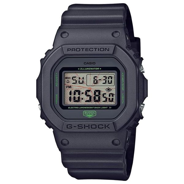 Casio collection digital hotsell black rubber strap