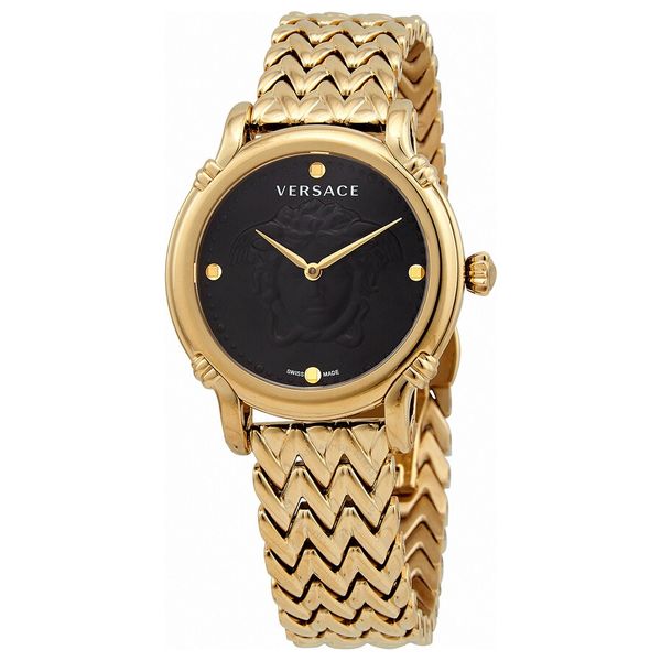  Versace Watch VEPN00620 For Women - Analog Display, Stainless Steel Band - Gold 