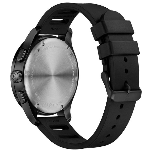  Victorinox Swiss Army Watch 241818 For Men - Analog Display, Leather Band - Black 