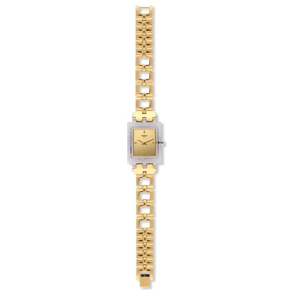  Swatch Watch SUBK159G For Women - Analog Display, Stainless Steel Band - Gold 