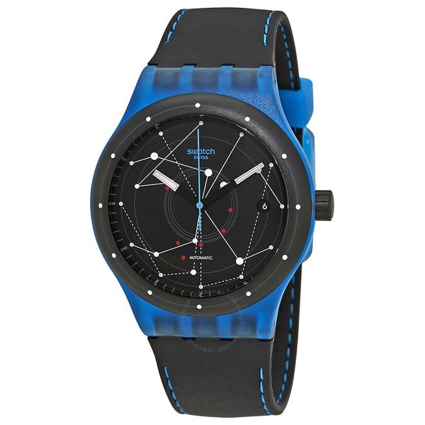 Elryan Swatch Watch SUTS401 For Men Analog Display Silicone