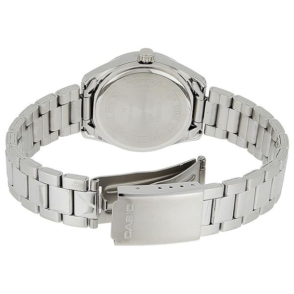  ساعة كاسيو للنساء LTP-1302D-1A2VDF - عرض بعقارب, سوار من ستانلس ستيل - سلفر 