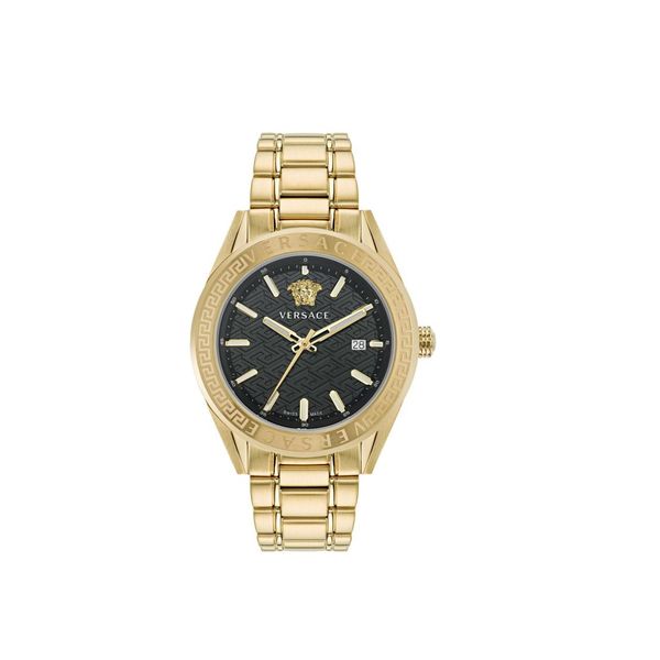  Versace Watch VE6A00623 For Men - Analog Display, Stainless Steel Band - Gold 