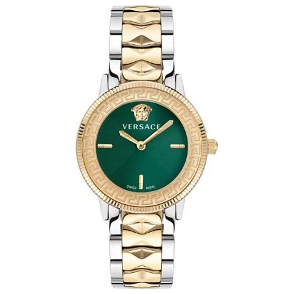  Versace Watch VE2P00522 For Women - Analog Display, Stainless Steel Band - Gold 
